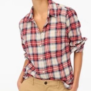J. Crew Boyfit Flannel Shirt